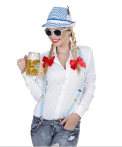 WIDMANN Beiers Hoedje Bayern Print Met Veer 15 WIDMANN Beiers Hoedje Bayern Print Met Veer -Spookachtige Winkel 0062b g 1