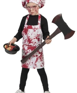 FUNNY FASHION Slachtende Slager Jongen Kostuum