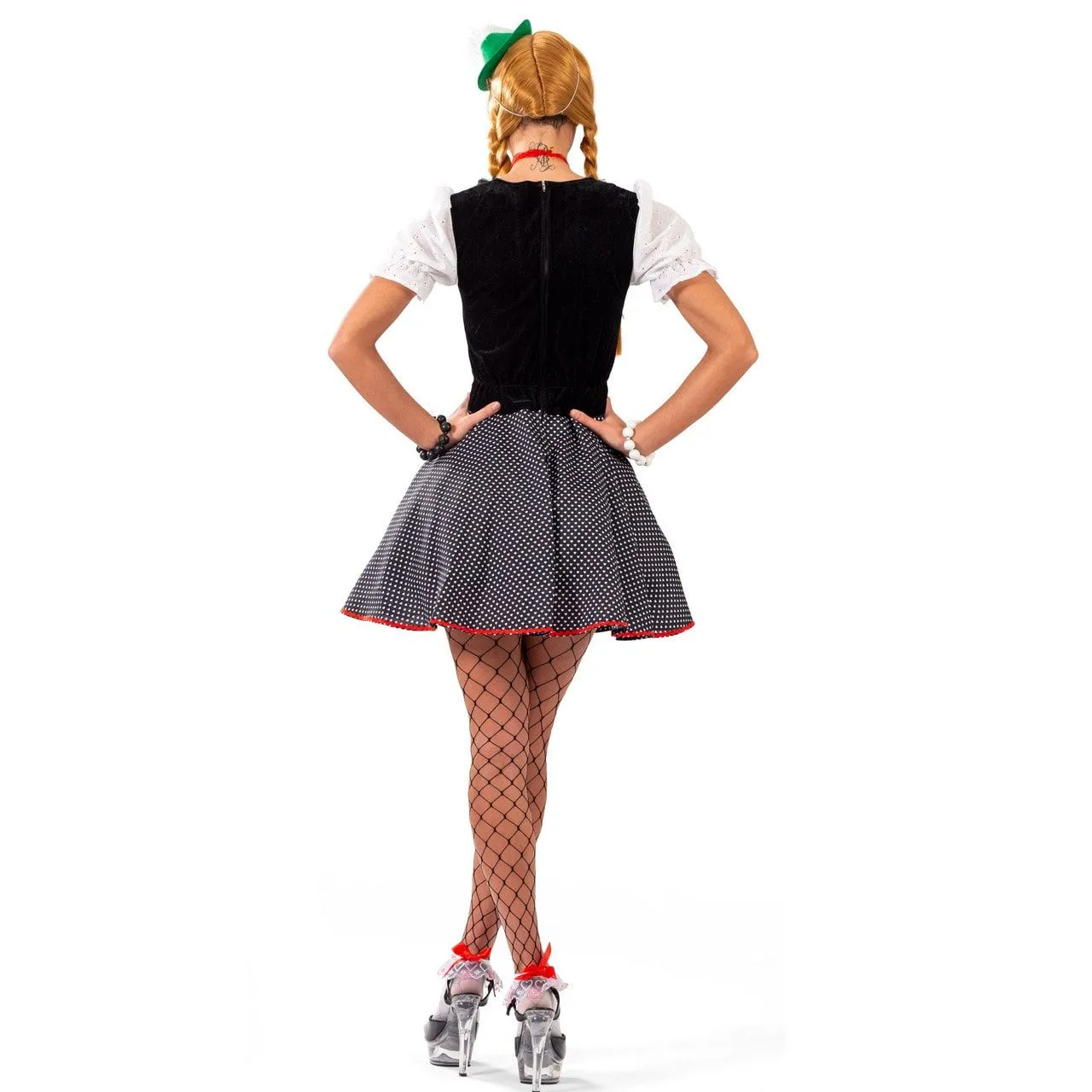 FUNNY FASHION Vrolijke Mini Bayern Hoed Met Edelweiss, Groen 6 FUNNY FASHION Vrolijke Mini Bayern Hoed Met Edelweiss, Groen - Afbeelding 4