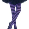 LEG AVENUE Gestreepte Meisjespanty Zwart-Paars 1 LEG AVENUE Gestreepte Meisjespanty Zwart-Paars -Spookachtige Winkel leg4710 039 a 6