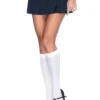 LEG AVENUE Nylon Kniekousen Wit -Spookachtige Winkel leg5572 002 a 12