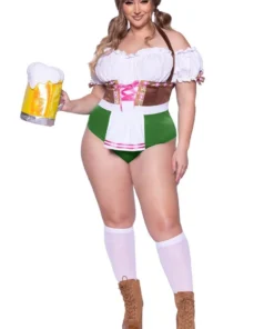 LEG AVENUE Vrolijke Mini Bayern Hoed Met Edelweiss, Groen -Spookachtige Winkel leg 2022 87112x 101 3 3