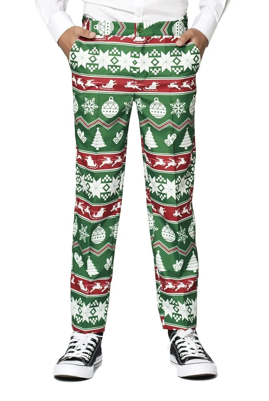 Suitmeister X-Mas Fever Kerstmanmuts Glitter, Blauw 5 Suitmeister X-Mas Fever Kerstmanmuts Glitter, Blauw - Afbeelding 3