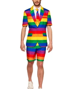 Suitmeister Uitgesproken Kleurrijk Regenboog Zomer Man Kostuum