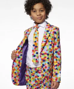 Opposuits Vrolijk Gekleurd Confetti Kanon Jongen Kostuum -Spookachtige Winkel osbo 1003 3 16