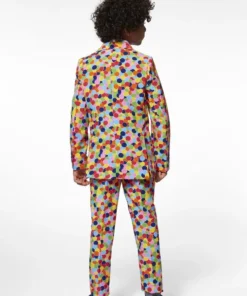 Opposuits Vrolijk Gekleurd Confetti Kanon Jongen Kostuum -Spookachtige Winkel osbo 1003 4 16