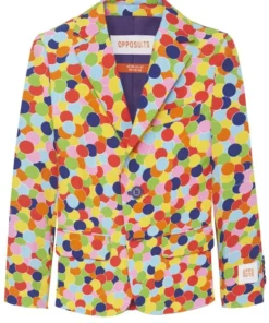 Opposuits Vrolijk Gekleurd Confetti Kanon Jongen Kostuum -Spookachtige Winkel osbo 1003 6 16
