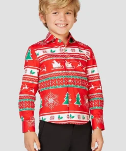 Opposuits X-Mas Fever Kerstmanmuts Glitter, Blauw -Spookachtige Winkel ossb 0002 6 11