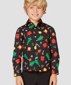 Opposuits X-Mas Fever Kerstmanmuts Glitter, Blauw -Spookachtige Winkel ossb 0004 6 10