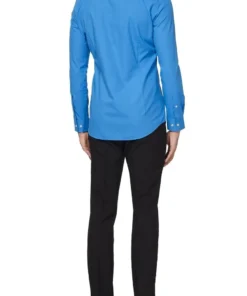 Opposuits Strak Blauwe Luchten Overhemd Lange Mouwen Man -Spookachtige Winkel ossm 0006 2 10