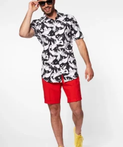 Opposuits Pruik, Rick Zwart -Spookachtige Winkel osss 1005 3 10