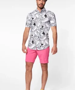 Spookachtige Winkel 5 Opposuits Whats Up Doc Bugs Bunny Blouse Zwart Wit Man