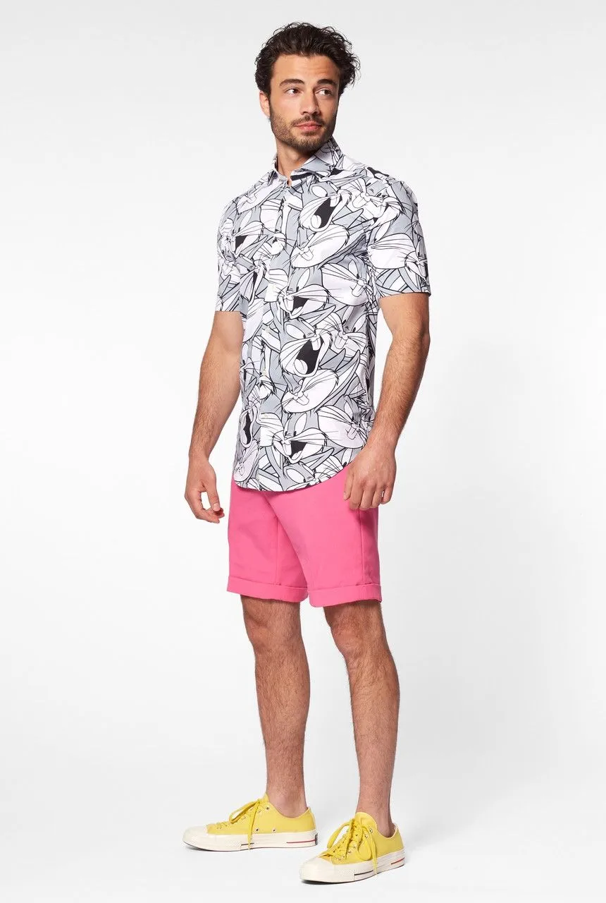 Opposuits Whats Up Doc Bugs Bunny Blouse Zwart Wit Man 5 Opposuits Whats Up Doc Bugs Bunny Blouse Zwart Wit Man - Afbeelding 3