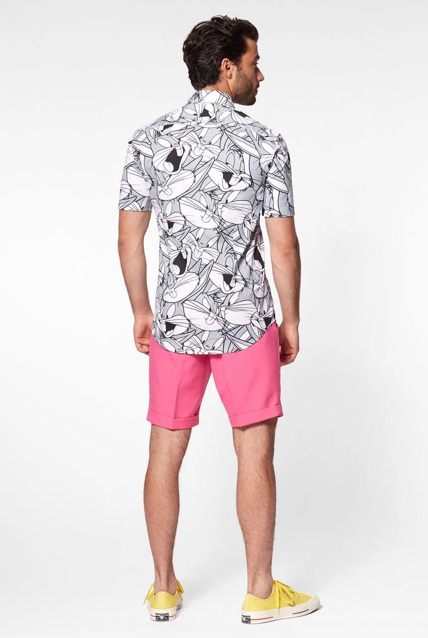 Opposuits Whats Up Doc Bugs Bunny Blouse Zwart Wit Man 7 Opposuits Whats Up Doc Bugs Bunny Blouse Zwart Wit Man - Afbeelding 5