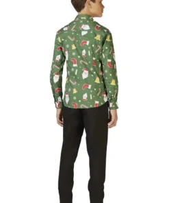 Opposuits X-Mas Fever Kerstmanmuts Glitter, Blauw -Spookachtige Winkel osst 0003 5 11