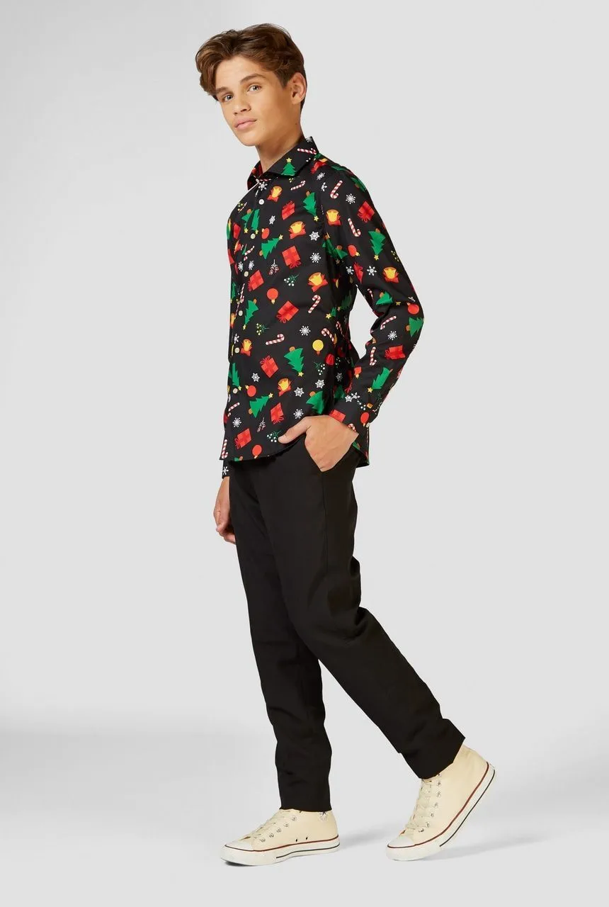 Opposuits X-Mas Fever Kerstmanmuts Glitter, Blauw 4 Opposuits X-Mas Fever Kerstmanmuts Glitter, Blauw - Afbeelding 2