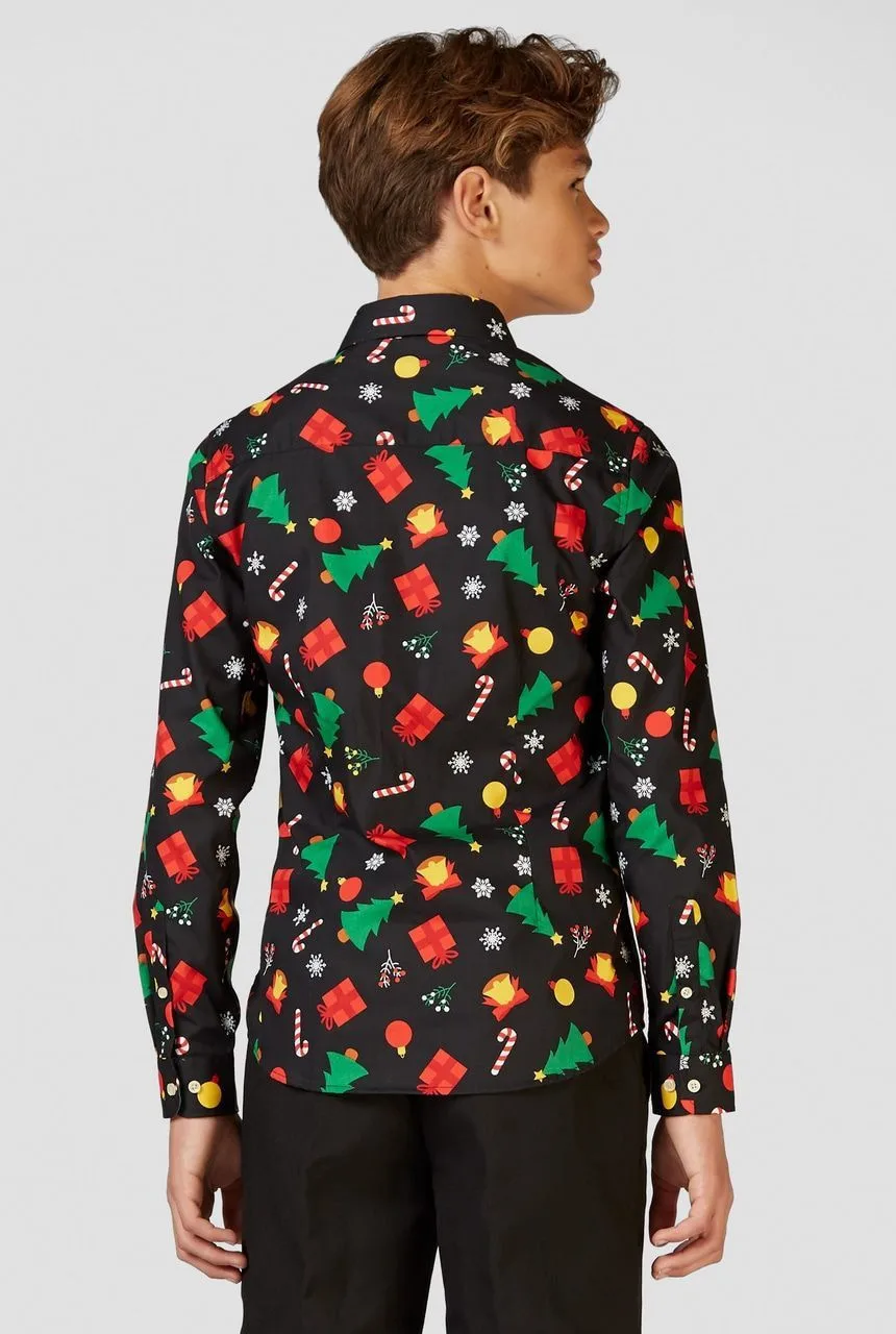 Opposuits X-Mas Fever Kerstmanmuts Glitter, Blauw 5 Opposuits X-Mas Fever Kerstmanmuts Glitter, Blauw - Afbeelding 3