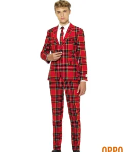 Spookachtige Winkel 3 Opposuits Kardinaal Ring Met Rode Steen