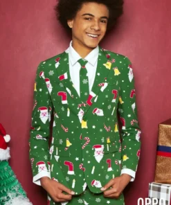 Opposuits X-Mas Fever Kerstmanmuts Glitter, Blauw -Spookachtige Winkel ostb 0006 4 28