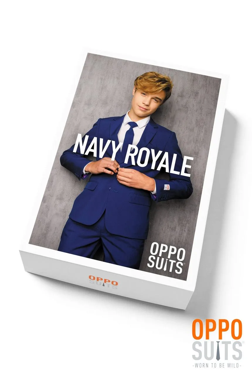 Opposuits Koninklijk Marine Blauw Navy Tiener Pak, 3delig Jongen 10 Opposuits Koninklijk Marine Blauw Navy Tiener Pak, 3delig Jongen - Afbeelding 8