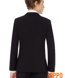 Opposuits Helemaal Zwart Solid Black Tiener Jongen Kostuum -Spookachtige Winkel ostb 0008 5 10