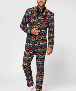 Opposuits Wild Rainbow Man Kostuum -Spookachtige Winkel osui 0113 4 16