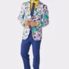 Opposuits Atletische 80s Zweetband Set, Neon Rose -Spookachtige Winkel osui 0128 2 17