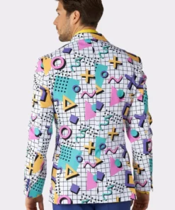 Opposuits Atletische 80s Zweetband Set, Neon Rose -Spookachtige Winkel osui 0128 4 17