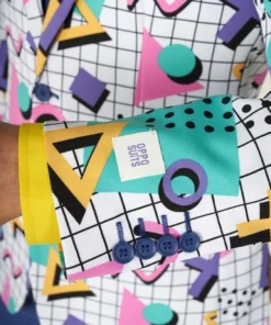 Opposuits Atletische 80s Zweetband Set, Neon Rose -Spookachtige Winkel osui 0128 6 17