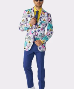 Opposuits Atletische 80s Zweetband Set, Neon Rose -Spookachtige Winkel osui 0128 8 17