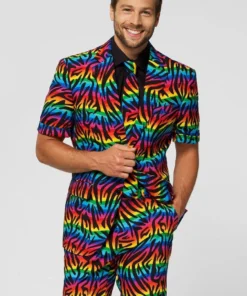 Opposuits Wild Rainbow Zomer Man Kostuum -Spookachtige Winkel osum 0022 08 13