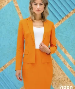 Opposuits Handschoen Lang Neon, Oranje -Spookachtige Winkel oswm 0006 5 15
