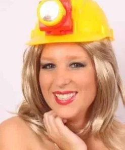 PartyXplosion Bouwhelm Geel Met Lamp