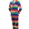 PartyXplosion Vrolijk Robbie Regenboog Multicolor Man Kostuum -Spookachtige Winkel pxp 2019 08500 1 11