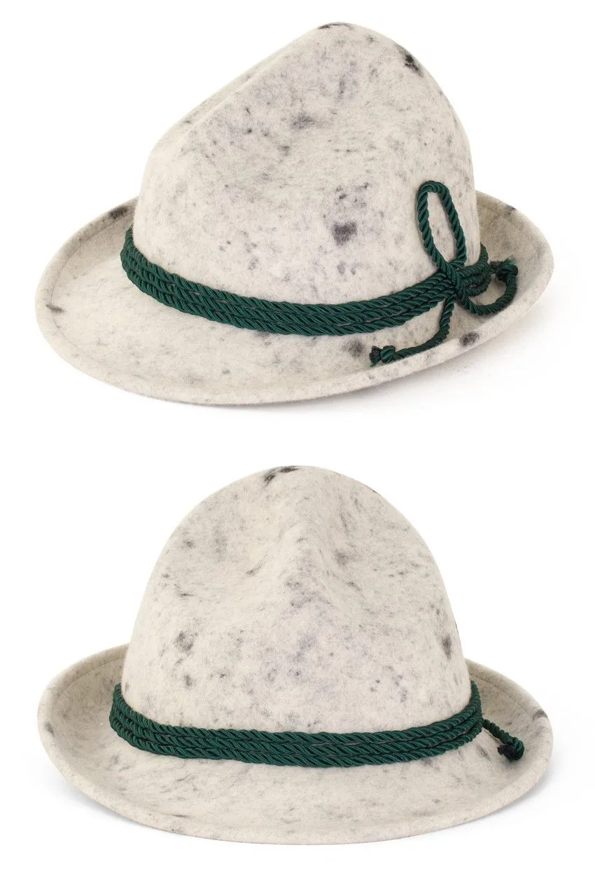 PartyXplosion Tirolerhoed Wolvilt Grijs 57 Cm 3 PartyXplosion Tirolerhoed Wolvilt Grijs 57 Cm