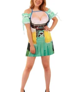 PartyXplosion Vrolijke Mini Bayern Hoed Met Edelweiss, Groen