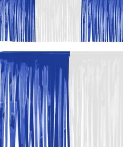 PartyXplosion Pvc Slierten Folie Guirlande Bl Wit