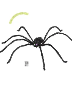 WIDMANN Deco Gigantische Spin Met Lichtende Ogen, 153 Centimeter