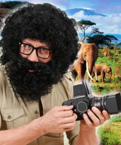 WIDMANN Pruik, Karakter Met Krullen En Baard, Zwart 13 WIDMANN Pruik, Karakter Met Krullen En Baard, Zwart -Spookachtige Winkel wdm1014 6489n d