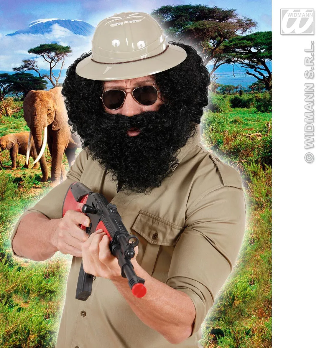 WIDMANN Pruik, Karakter Met Krullen En Baard, Zwart 7 WIDMANN Pruik, Karakter Met Krullen En Baard, Zwart - Afbeelding 5