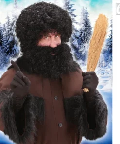 WIDMANN Pruik, Karakter Met Krullen En Baard, Zwart 15 WIDMANN Pruik, Karakter Met Krullen En Baard, Zwart -Spookachtige Winkel wdm1014 6489n f