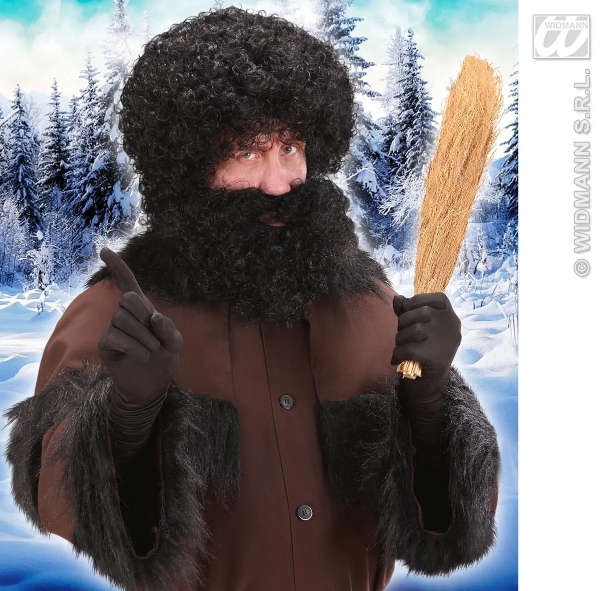 WIDMANN Pruik, Karakter Met Krullen En Baard, Zwart 8 WIDMANN Pruik, Karakter Met Krullen En Baard, Zwart - Afbeelding 6