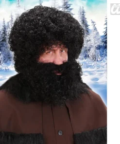 WIDMANN Pruik, Karakter Met Krullen En Baard, Zwart 16 WIDMANN Pruik, Karakter Met Krullen En Baard, Zwart -Spookachtige Winkel wdm1014 6489n g