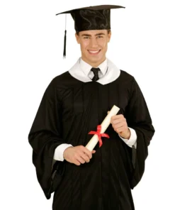 WIDMANN Amerikaanse Afstudeerhoed Satijn -Spookachtige Winkel wdm1516 03605 c 4