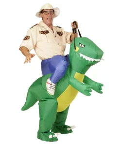 WIDMANN Hilarisch Opblaasbare Dinosaurus Volwassen Kostuum