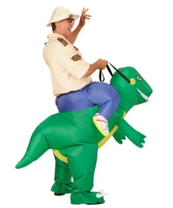 WIDMANN Hilarisch Opblaasbare Dinosaurus Volwassen Kostuum -Spookachtige Winkel wdm1516 75505 c 14