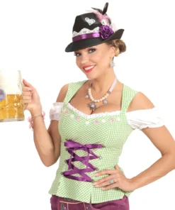 WIDMANN Zwarte Beierse Fedora Met Decoratie -Spookachtige Winkel wdm1617 75719 c