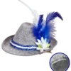 WIDMANN Oktoberfest Dames Mini Beierse Fedora, Blauw -Spookachtige Winkel wdm1617 95709 a 1