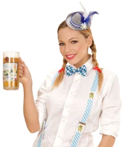 WIDMANN Oktoberfest Dames Mini Beierse Fedora, Blauw 9 WIDMANN Oktoberfest Dames Mini Beierse Fedora, Blauw -Spookachtige Winkel wdm1617 95709 c 1