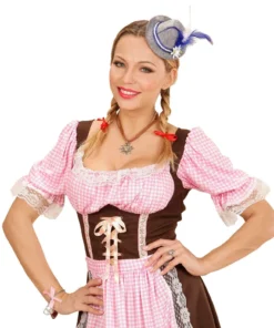 WIDMANN Oktoberfest Dames Mini Beierse Fedora, Blauw 10 WIDMANN Oktoberfest Dames Mini Beierse Fedora, Blauw -Spookachtige Winkel wdm1617 95709 d 1
